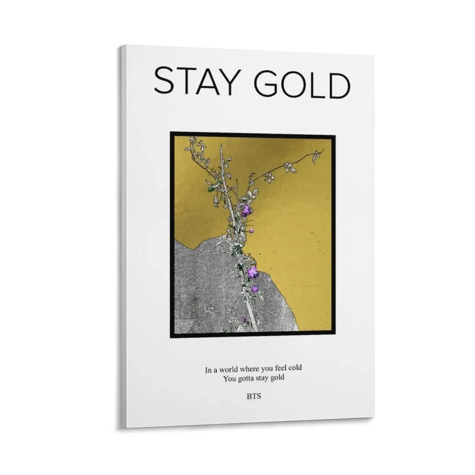 

Stay Gold Canvas Painting Paintings on the wall Luxury living room decoration fashion wall paintings anime figure