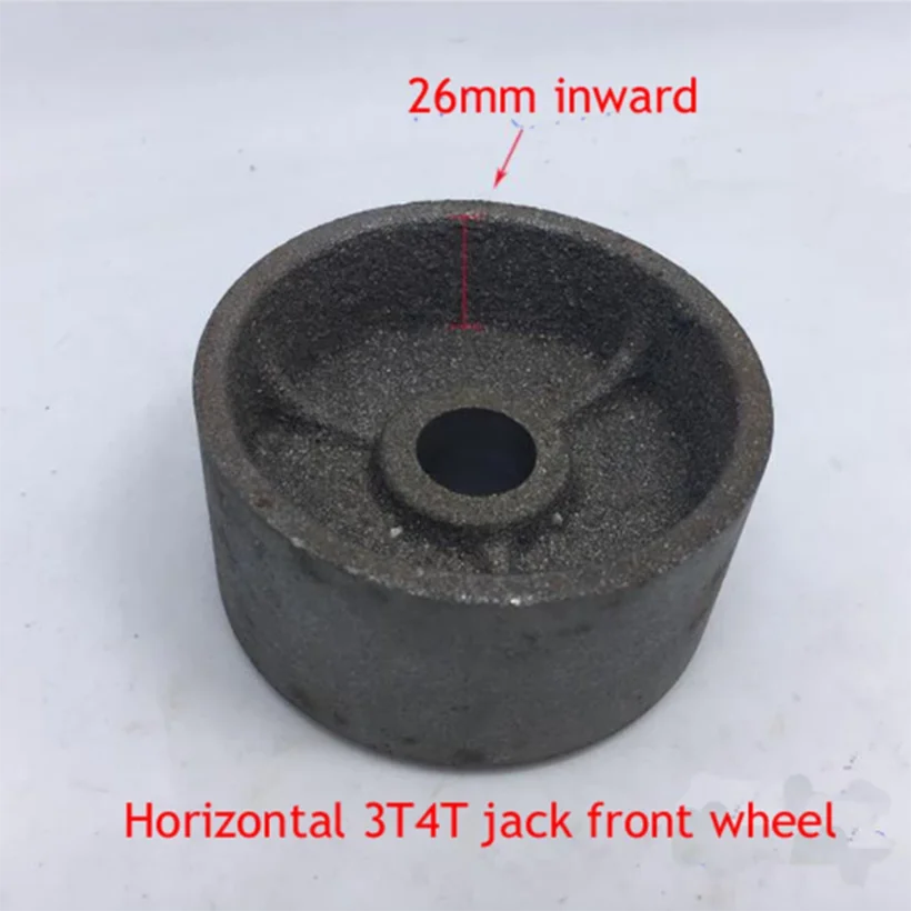 3T 4T poziome Jack żelazne koło kołowrotek podnośnik hydrauliczny przednie koło