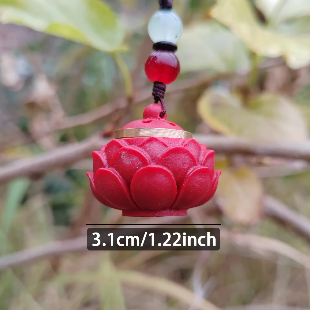 1.2 Inch Openable Resin Lotus Sachet Pendant, Oriental Aesthetics, Chinese Style, Suitable for Christmas Decorations, Holiday Decorations, Home Decorations, Bedroom Pendants, Back-To-School Season Gifts, New Year Gifts, Keychains