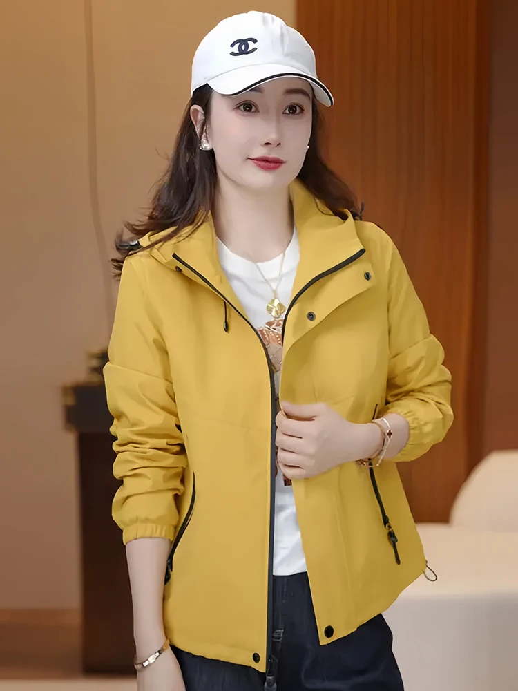 Ele com capuz Jaet feminino premium emagrecimento top casual solto ajuste longo chiusura com zíper cor design Faion