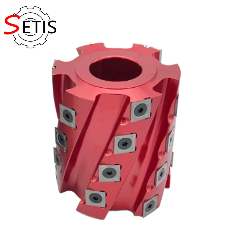 Milling cutter for four-sided planer, spindle trimming machine spiral planer, four-sided milling head, woodworking milling cutte