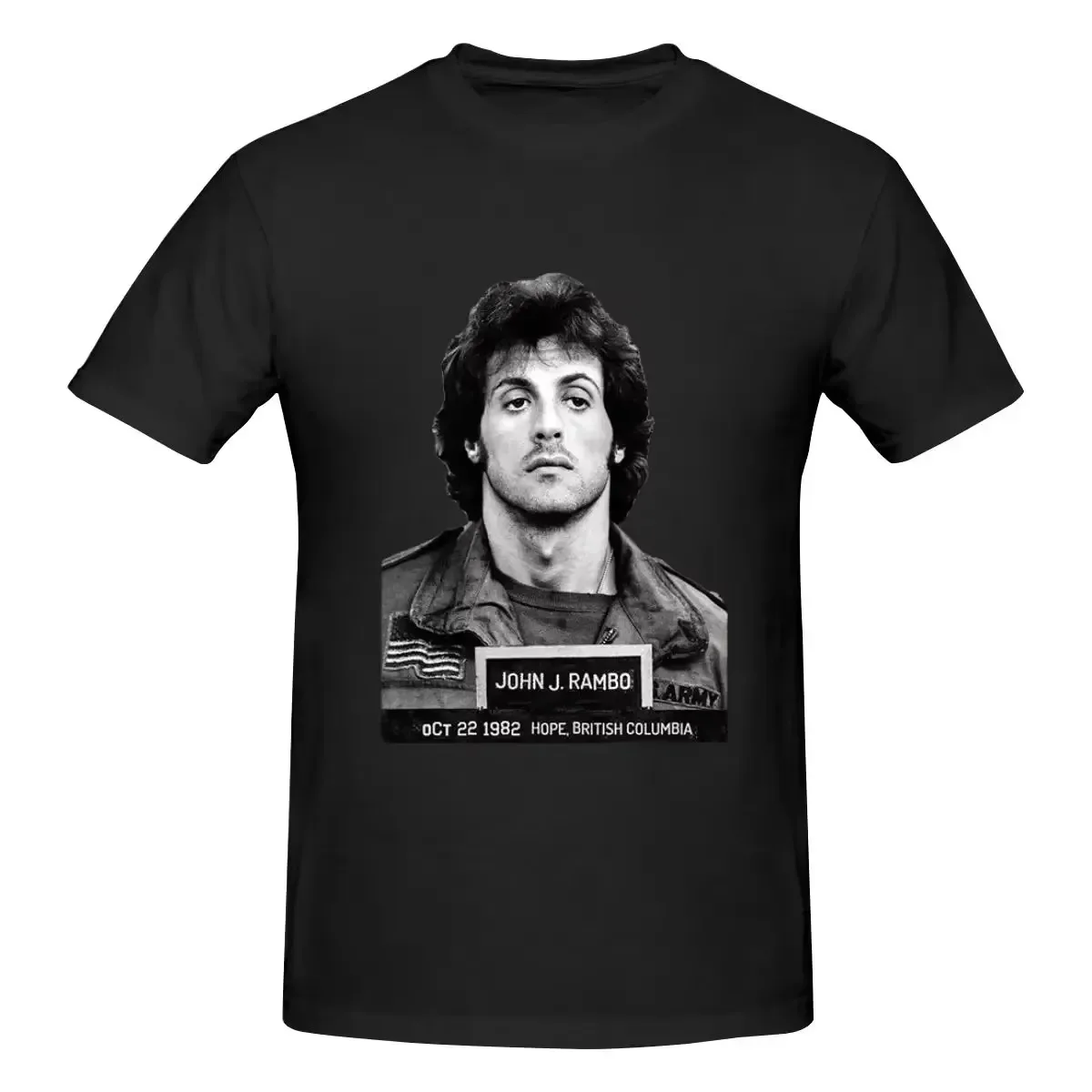 Rambo-Stallone Luxus-T-Shirts für Männer Sommer Print Shirt Baumwolle hochwertige Kleidung Streetwear S-3XL