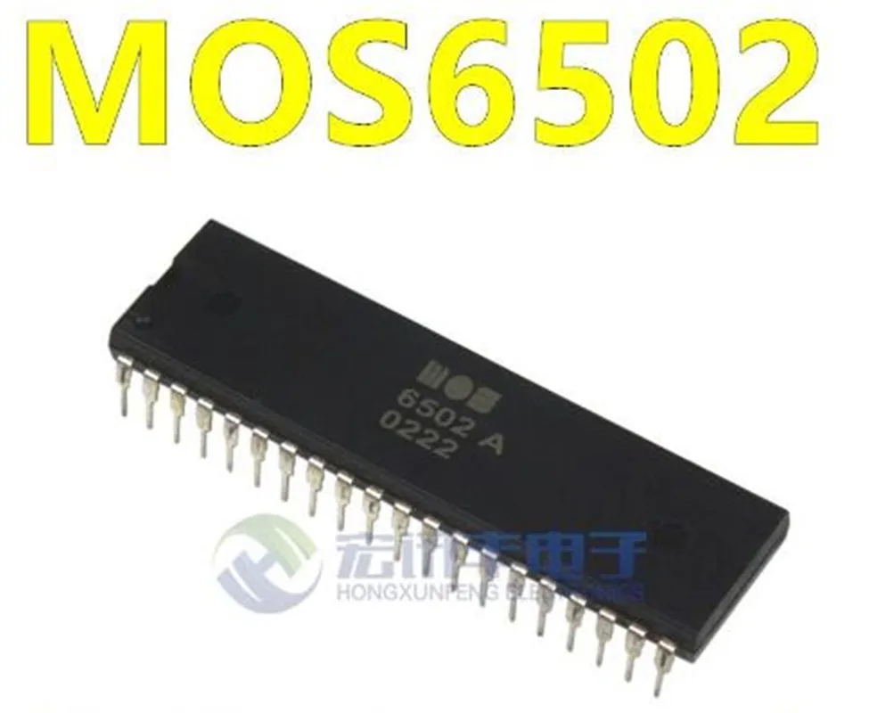 2pcs  Mos 6502 MOS6502 6502AD R65C02AP MOS-6502 DIP-40  