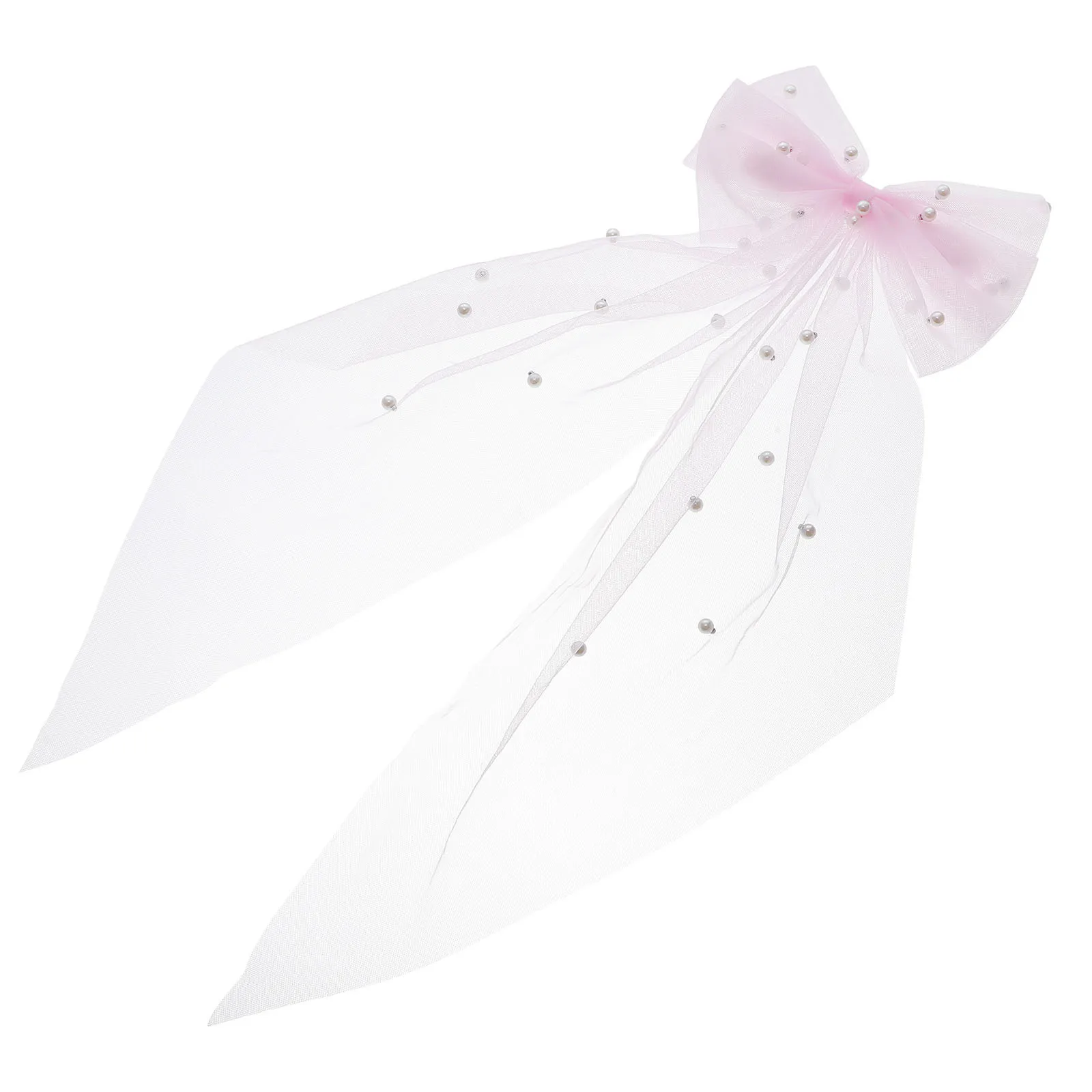 Fermaglio per capelli con fiocco di perle per donna Elegante accessorio da sposa da sposa Fermaglio per fiocco per capelli da sposa per la decorazione di eventi serali di ballo di fine anno