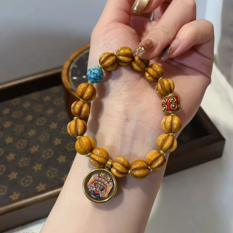 

Bone Melon Beads Zachilam Bracelet Handheld