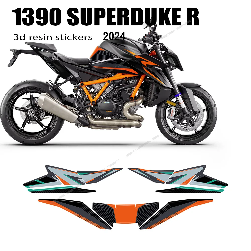 3D Epoxy Resin Sticker Protection Kit for 1390 Super Duke R 2024 Motorcycle Accessories