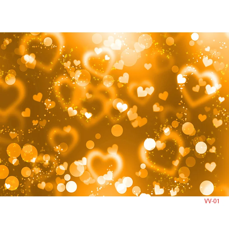NITREE Bokeh Abstract Dream Photography Backdrops Fuzzy Heart Valentine's Day Romantic Love Photo Studio Background RQ-07
