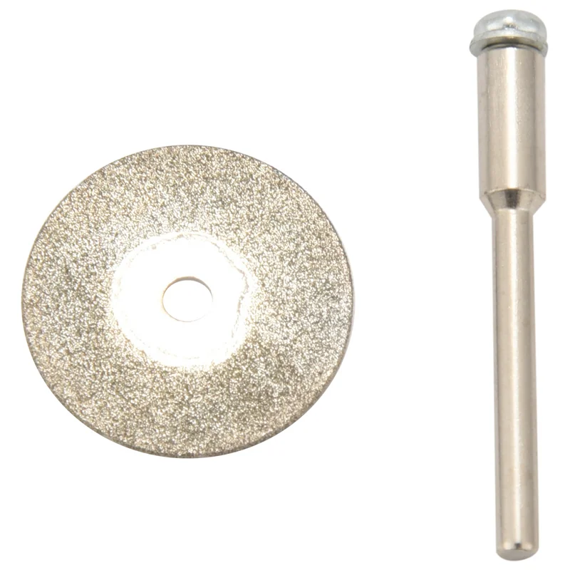 PORK-120 Stück 22 mm Diamant-Trennscheiben, beschichtete Drehwerkzeuge mit 24er-Pack Dorn-Drehwerkzeug für Bohrer, Dremel