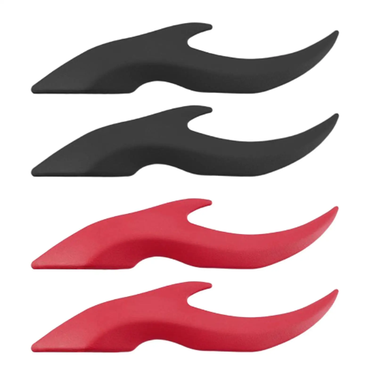 Car Roof Dragon Horn Decoration 3D Sticker Creative Halloween Devil Horn Auto Ornament Peel Stick for Road Trip