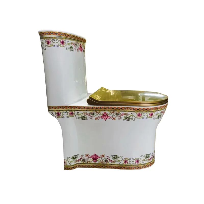 Color enamel color toilet, orchid color toilet, super water-saving toilet, personalized flush