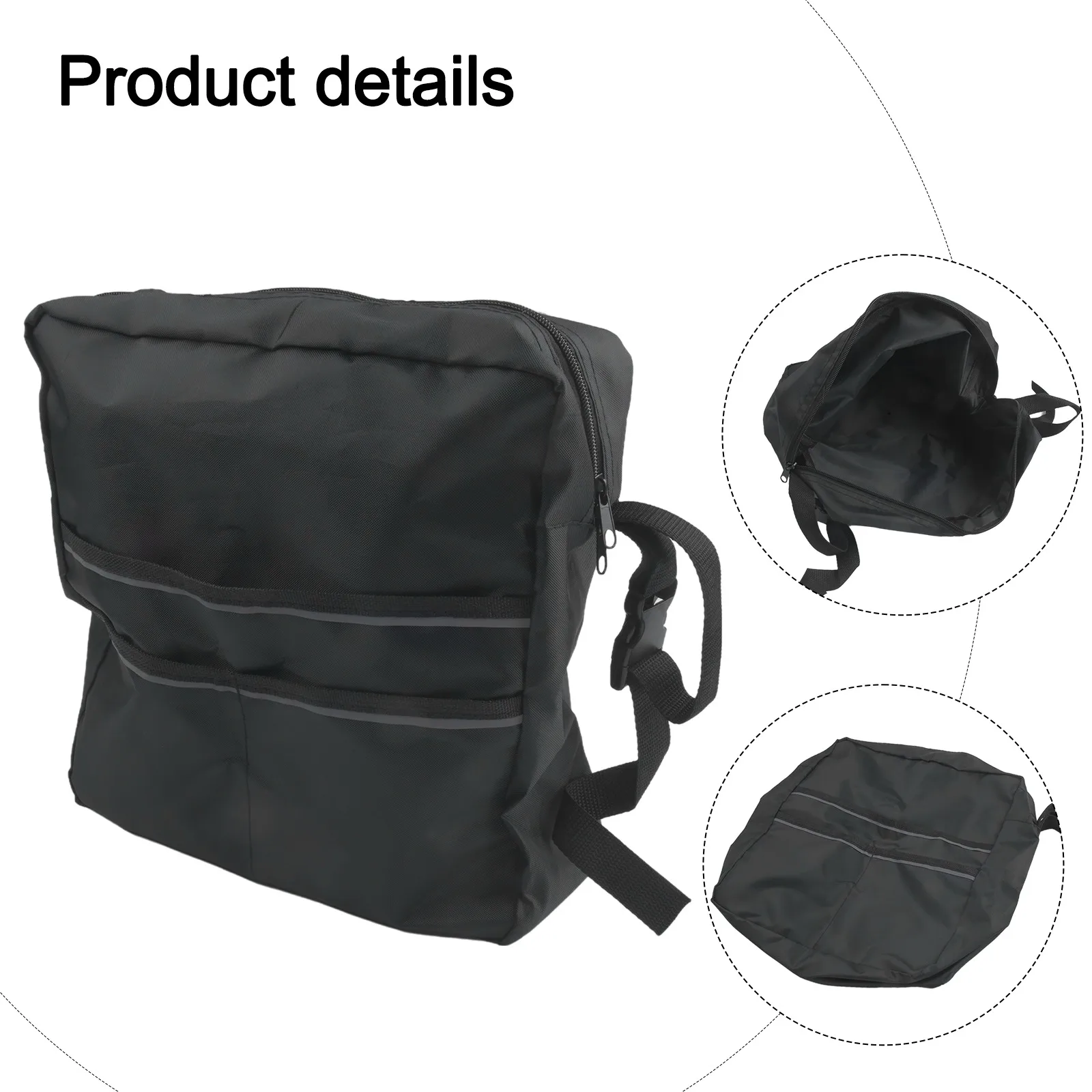 Essential Black Seat Backpack Compatible with For Mobility for scooters Offering Convenient Organization Solutions