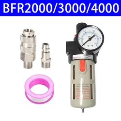 BFR2000 3000 4000 Pneumatic Source Treatment Unit Air Filter Pressure Regulator Compressor Filters with Gauge Oil Separator