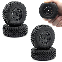 73mm 5mm Hex RC Off-Road Tires Cars Wheel for MN99S, MN98, MN99, MN82, MN78, MN168, WPL C24-1 B36 C64 JJRC Q75 Military Truck