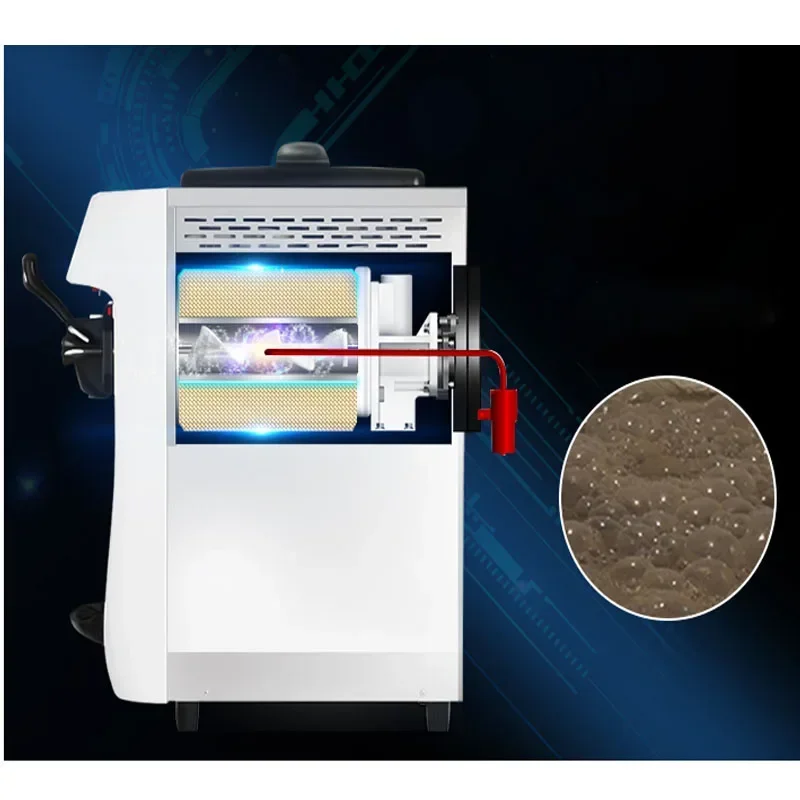 Электрическая коммерческая машина для мягкого мороженого, 220 В, машина для мягкого мороженого, 12-16 л/ч, 220 В, 1 шт.