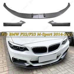 Fit For BMW 2 Series F22/F23 M235i M240i M-Sport 2014-2021 Front Bumper Splitter Lip Diffuser Spoiler Cover Guard Deflector Lips