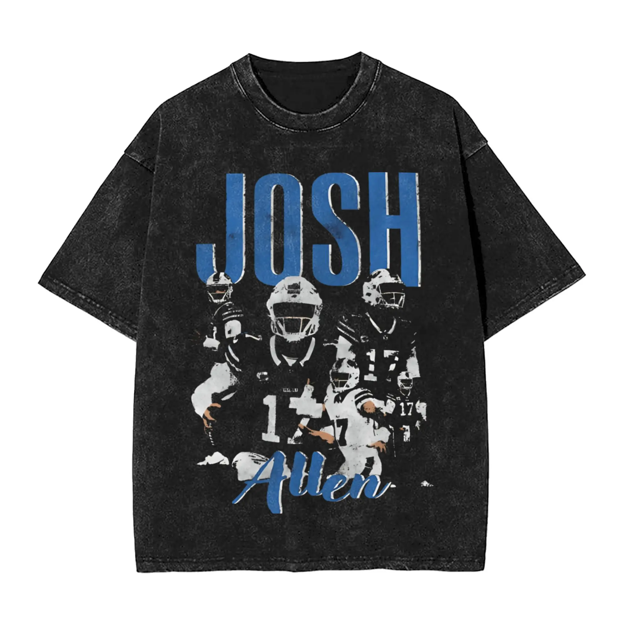 

New Josh Allen T Shirt Men Pure Cotton Novelty T-Shirts Round Neck Tees Short Sleeve Tops Gift Idea