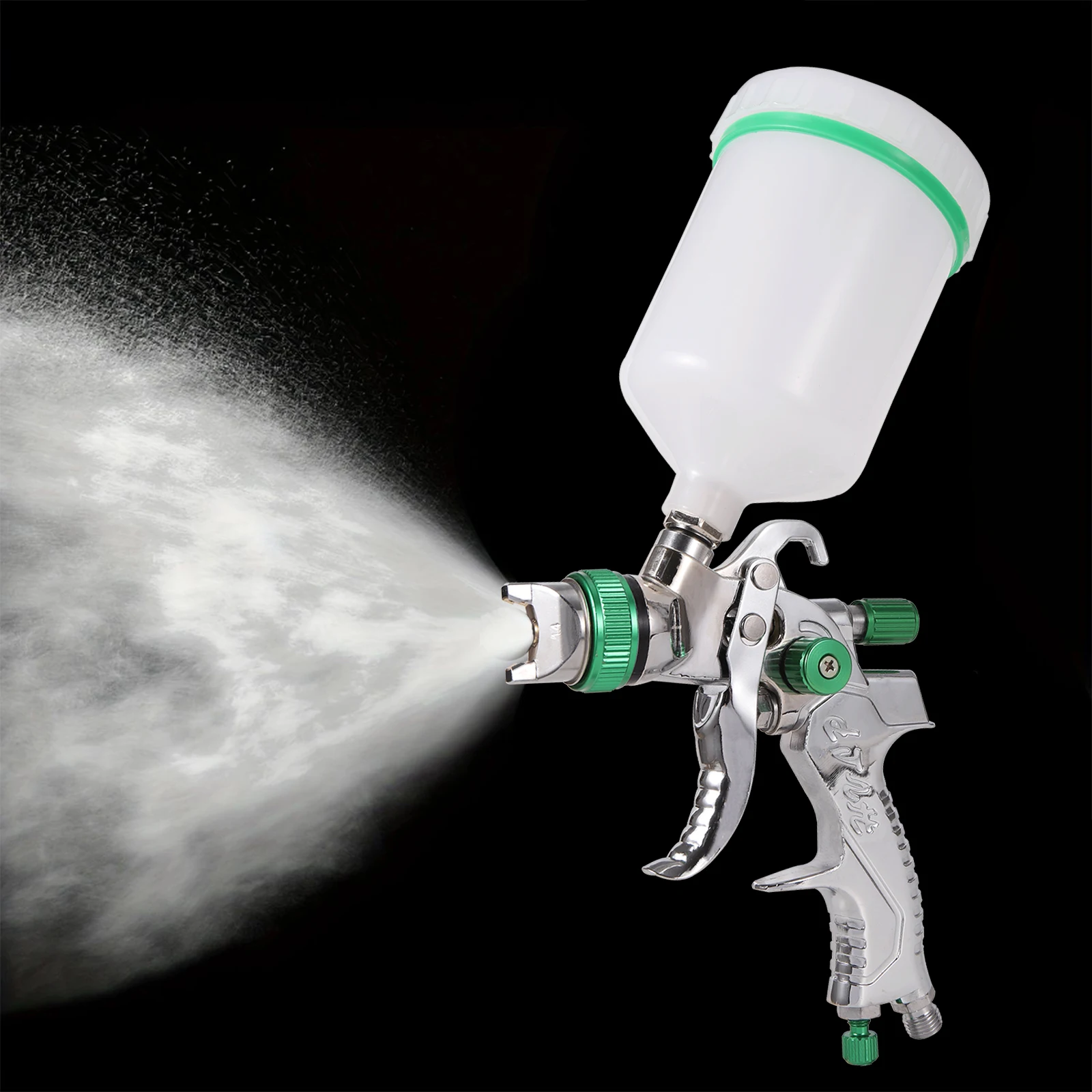 HVLP Spray Gun 1.4/1.7/2.0/2.5mm Steel Nozzle Gravity Pneumatic Airbrush Sprayer Kit Car Furniture DIY Spraying Paint Tool