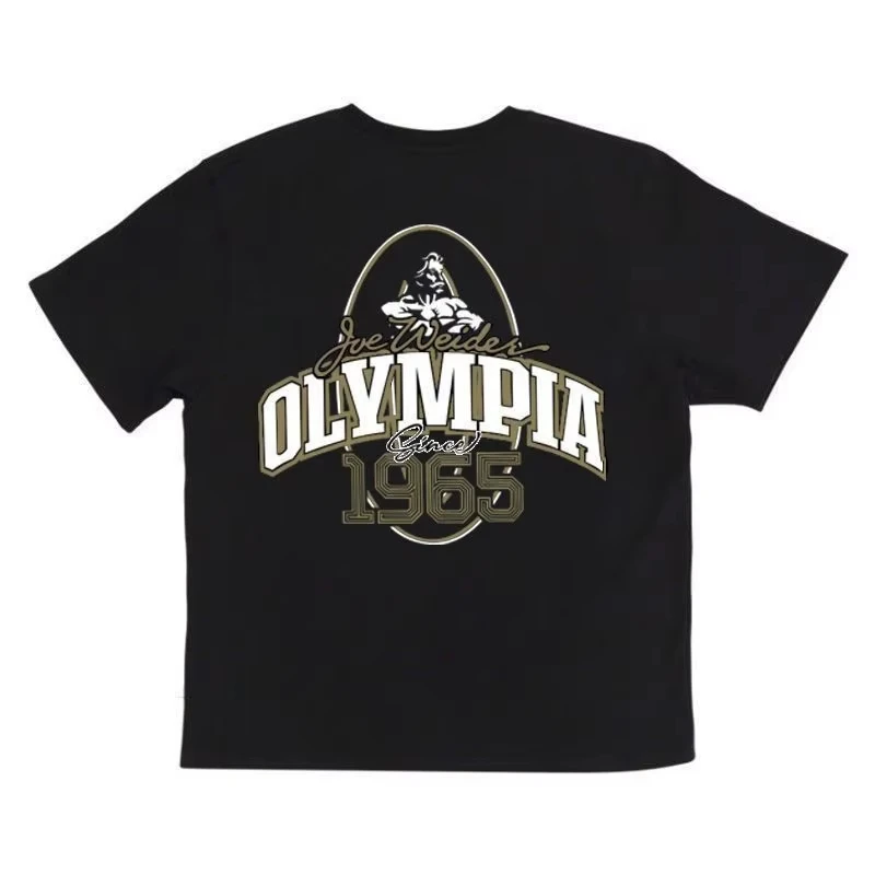 Memorial Style Fitness Training T-shirt, Trendy Casual Half Sleeve Sports Tee, Ins Fashion Unisex Top