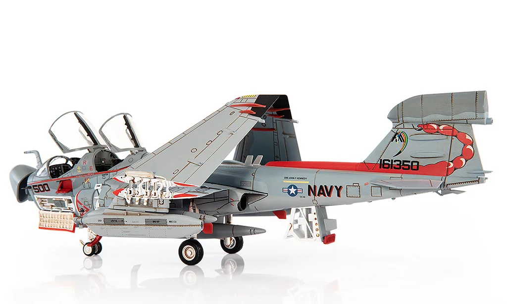 JC-US電子玩具航空機モデル、完成品、収集、1: 72、VAQ-132、スクォータ2005、EA-6B