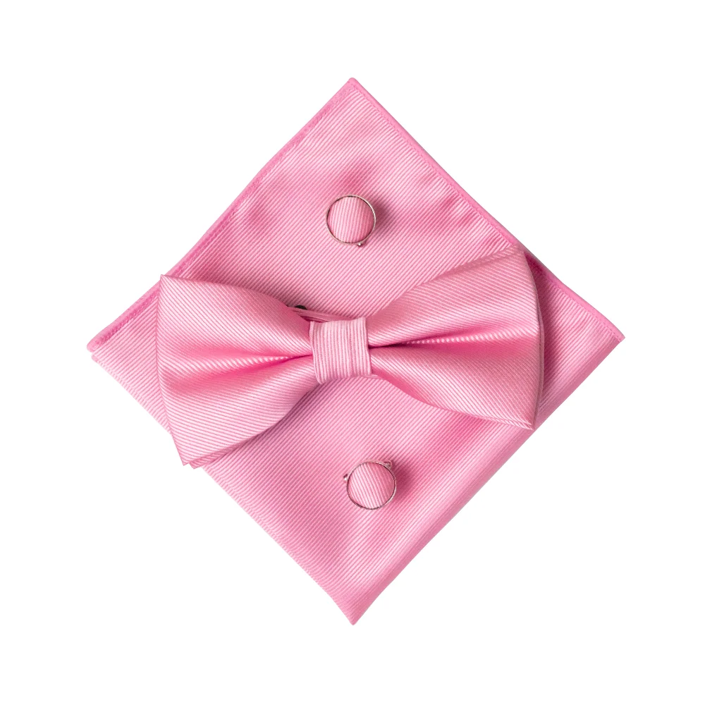 EASTEPIC Karamellfarbenes Fliege-Set mit Twill-Einstecktuch und hochwertigen Manschettenknöpfen – Klassisches Accessoire für Herren in Unifarbe – Geburtstagsgeschenk – Detail 20