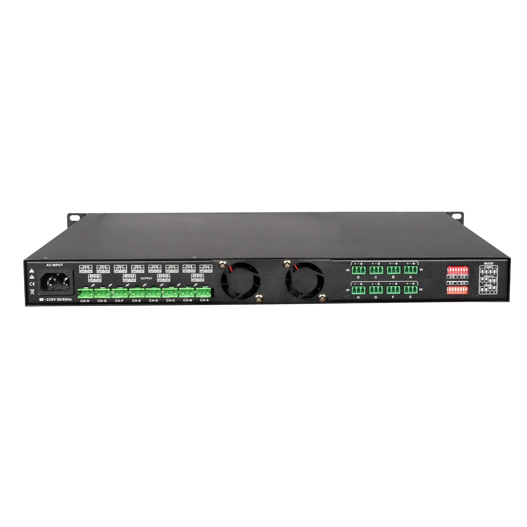 8-Cha digital amplifier switching power sound equipment/amplifiers 1u digital power amplify 8 channel 4 ohms 8*150/250 Watts