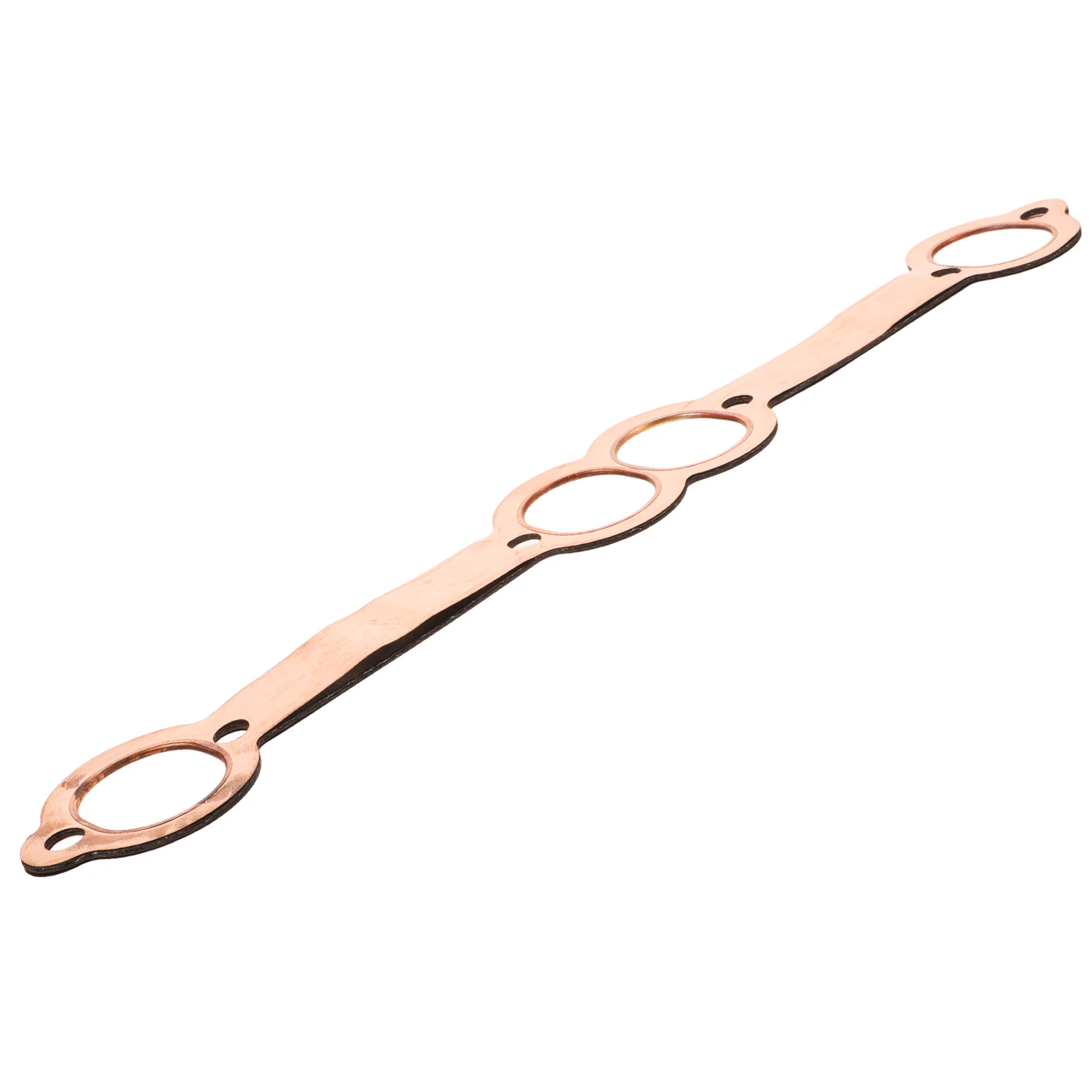 

Oval Port Copper Exhaust Manifold Gasket Vehicle Header Seal Gasket Automotive Part High Temp Resistant Durable Seal For