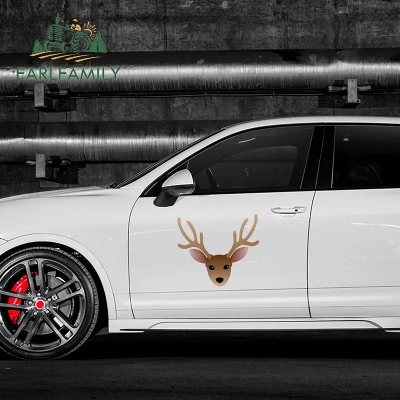 

EARLFAMILY 43cm x 37cm for Christmas Car Accessories Stickers Waterproof Decal Auto Air Conditioner Scratch-Proof Decoration