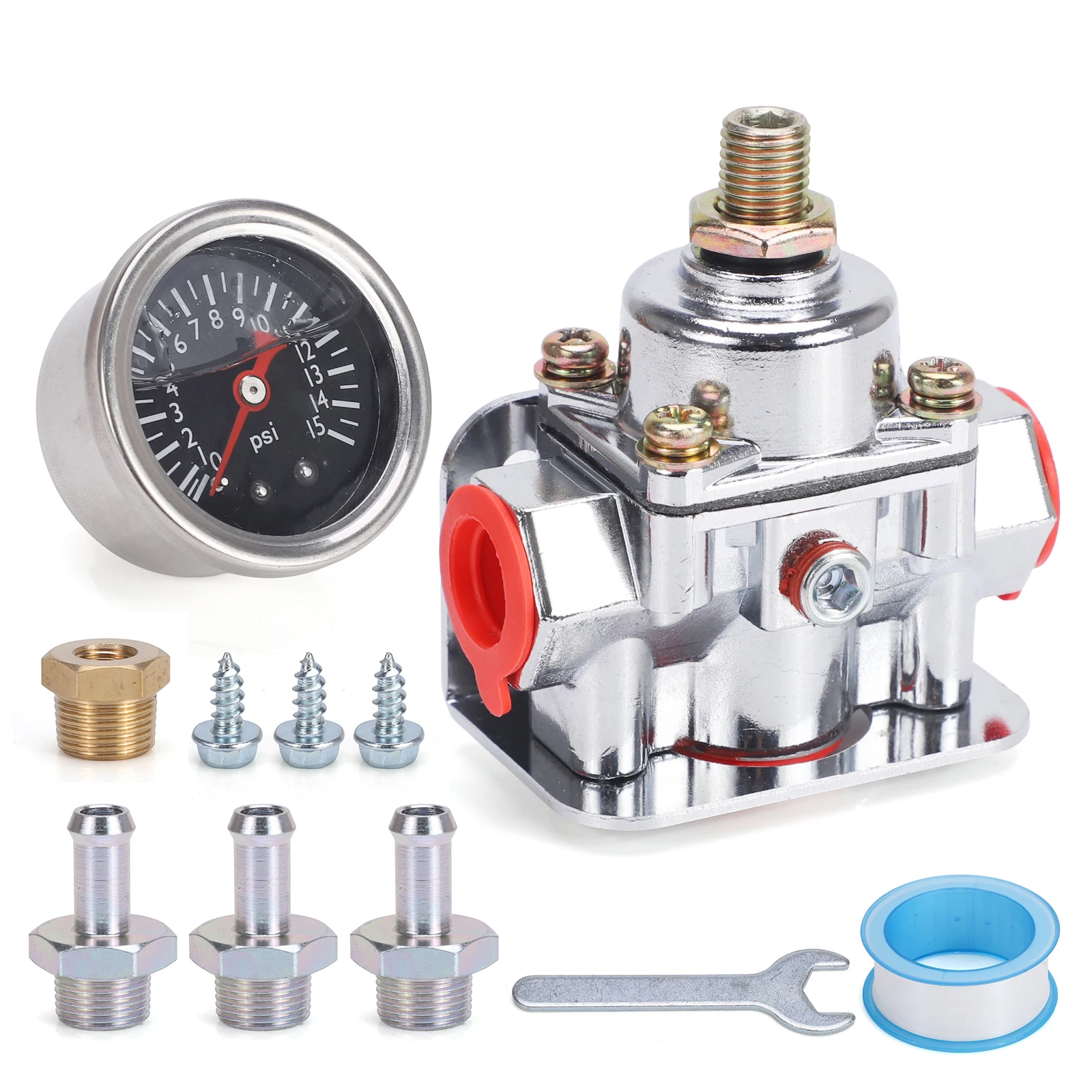 CNSPEED New Designed to precisely control the fuel pressure from the fuel pump to the carburetor 12-803 For Holley and Edelbrock