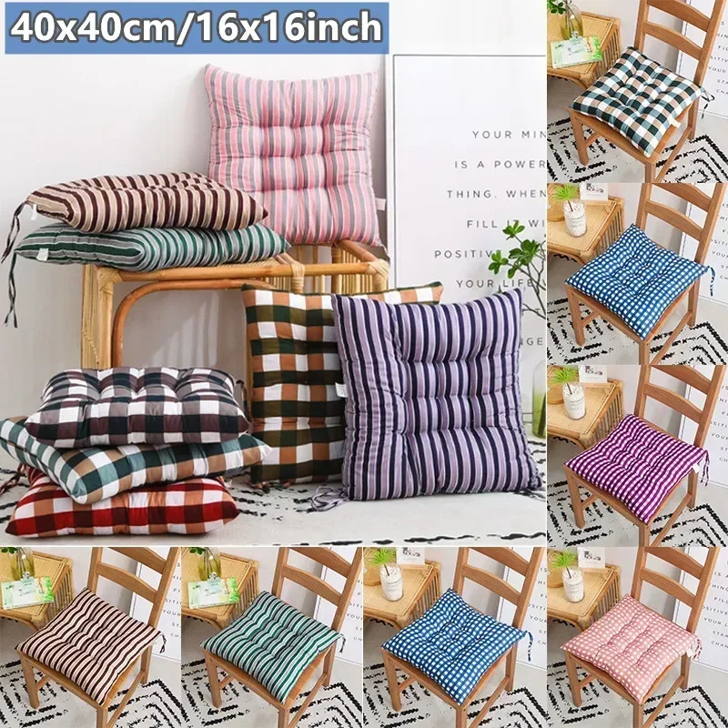 

Printed Plaid Chair Cushion Sofa Cushions Anti Skid Seat Wear-resistant Chair Cushion Breathable Non-Slip Cushion for Home