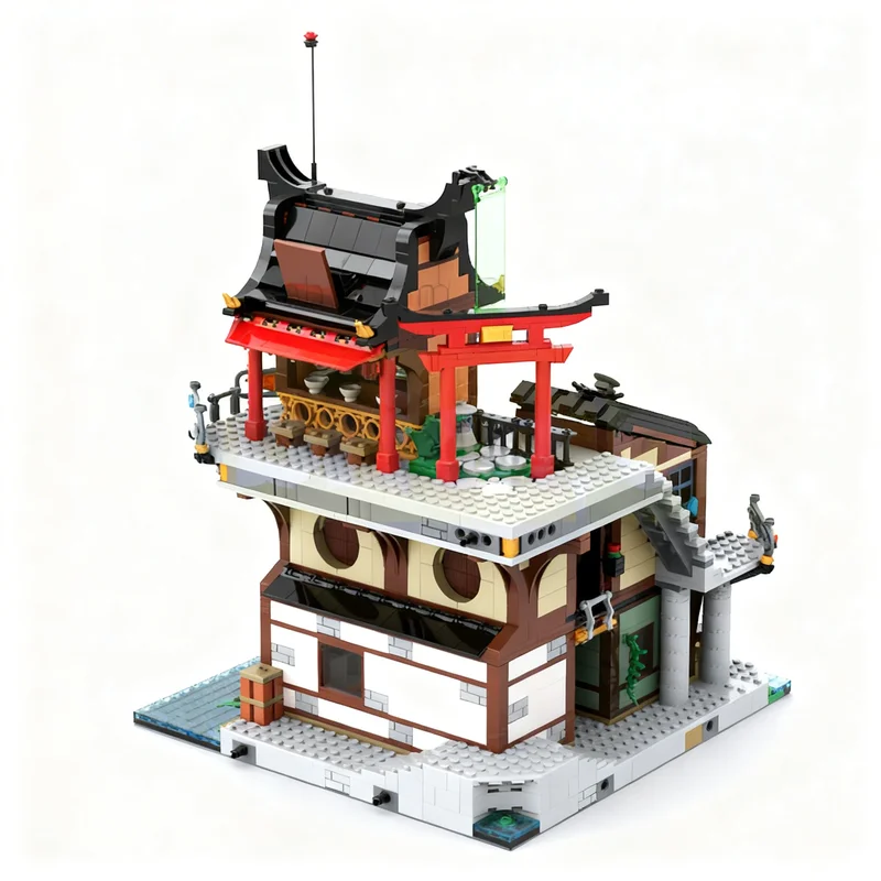2049 個 MOC シティインナーコーナー V2 ニンジャ - Kids Education Movies のレビューと価格