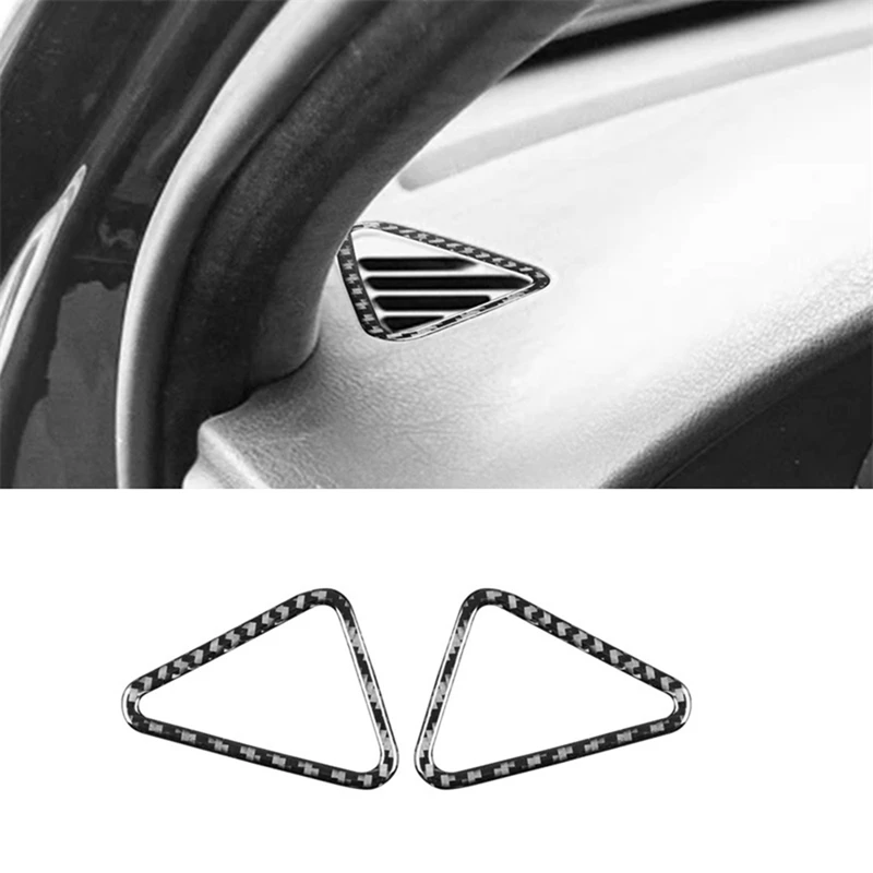 

For BMW 5 Series E39 1998-2003 LHD Soft Carbon Fiber Dashboard Side Air Outlet Vent Cover Interior Trim Replacement I500426900