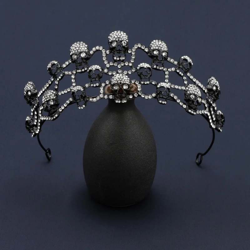 

Женский черный аксессуар, Женская корона, женское украшение для костюма на Хэллоуин