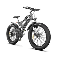 Ebike S18 48V 15Ah Lithium Battery Ebike 26 Inch Fat Tire Electric Mountain Bicycle