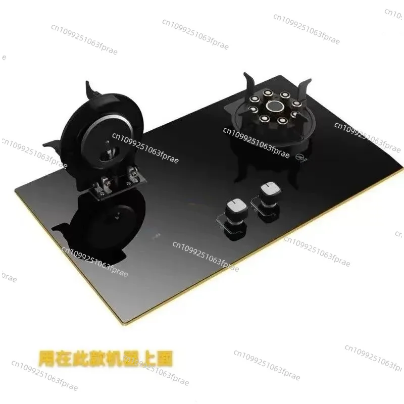 Gas stove flip-cover glass stainless steel panel blazing stove popular natural liquefied gas embedded type