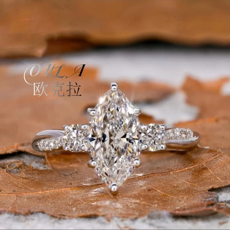 

New Hot Selling Accessories, Temperament, Large Horse Eye Zircon Ring, Fashionable And Versatile Engagement Ring For Women