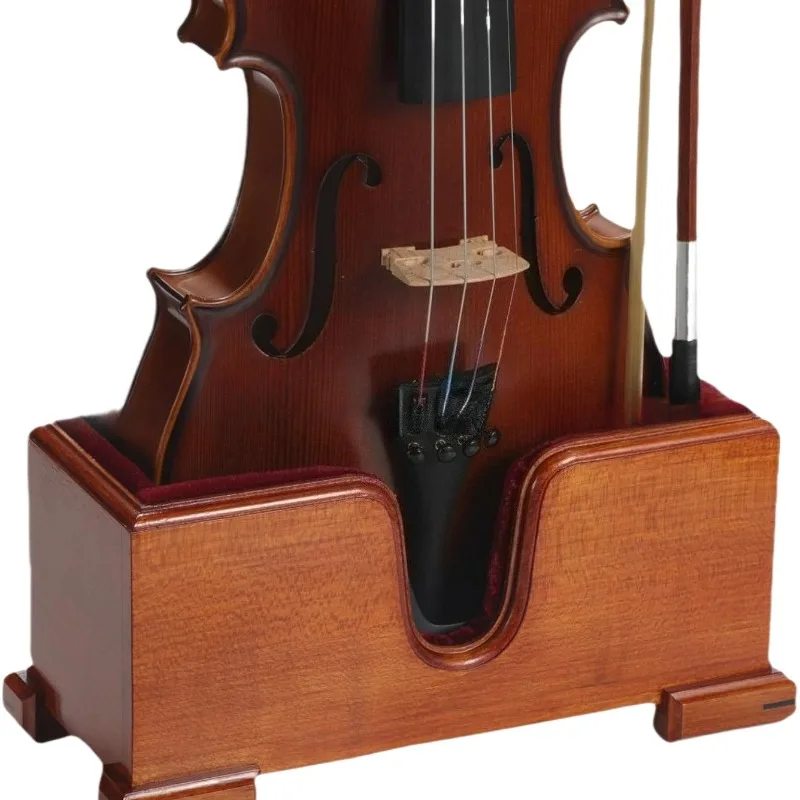 4/4 Wooden Cello Stand High-quality Stable Durable Non-slip Soft Velvet Cushion Cello Stand Musical Instrument Accessories