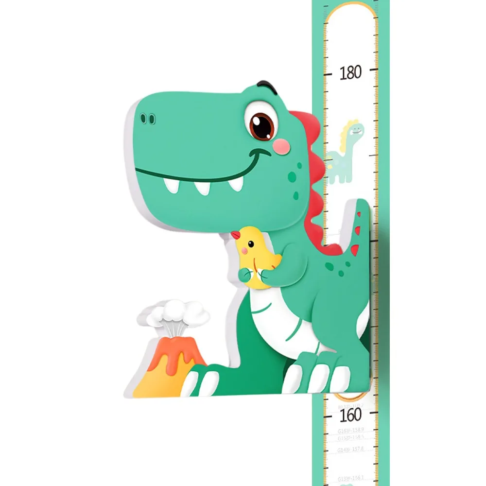 

3D Cartoon Animal Children's Height Ruler Self Adhesive Multicolor Kids Growth Chart Removable Wall Art