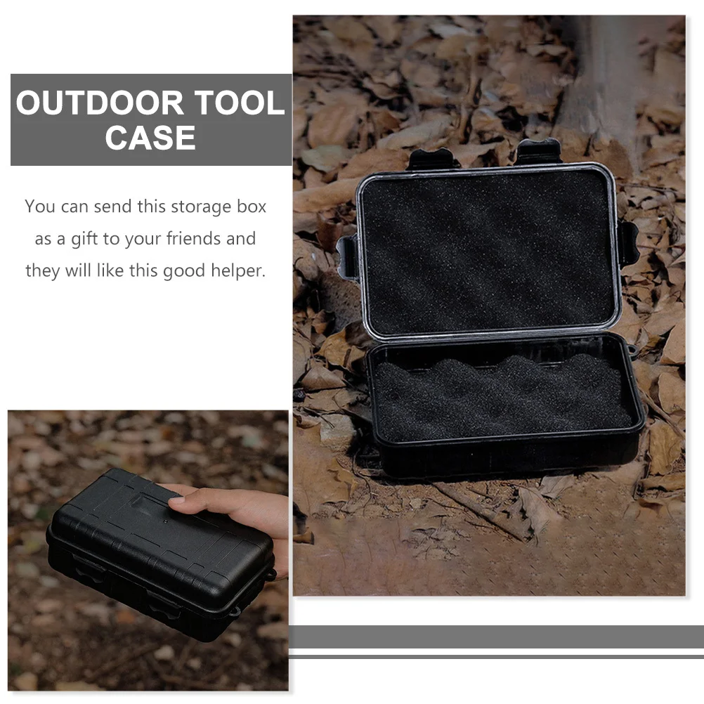 2pcs Survival Device Storage Case Premium Pp Durable Waterproof Shockproof Portable Outdoor Survival Box For Camping Hiking