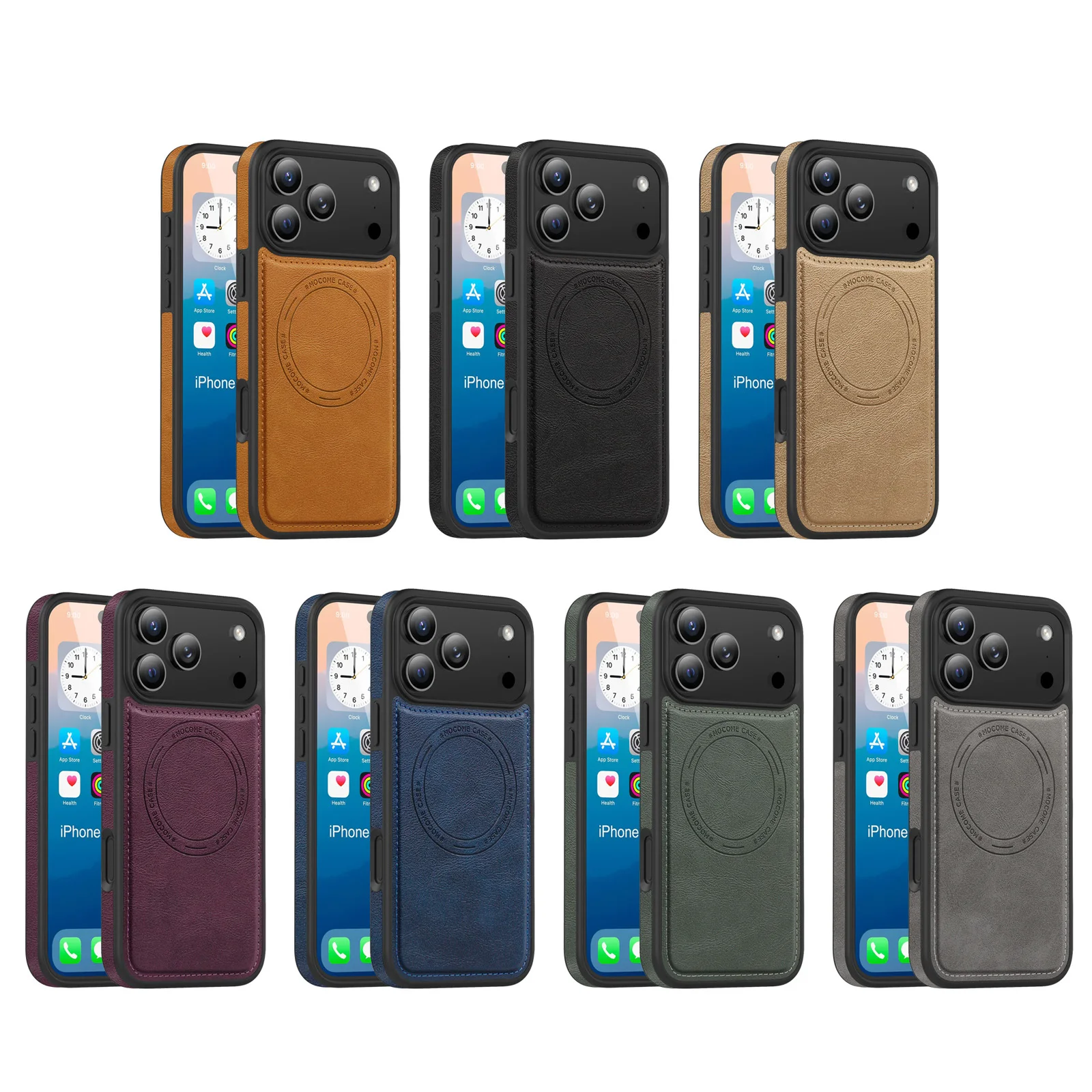 

Shockproof Leather Wireless Charging Magnetic Case For iPhone 17 Pro Max 16 16e 15 14 Plus 13 12, Slim Matte Magsafe Phone Cover