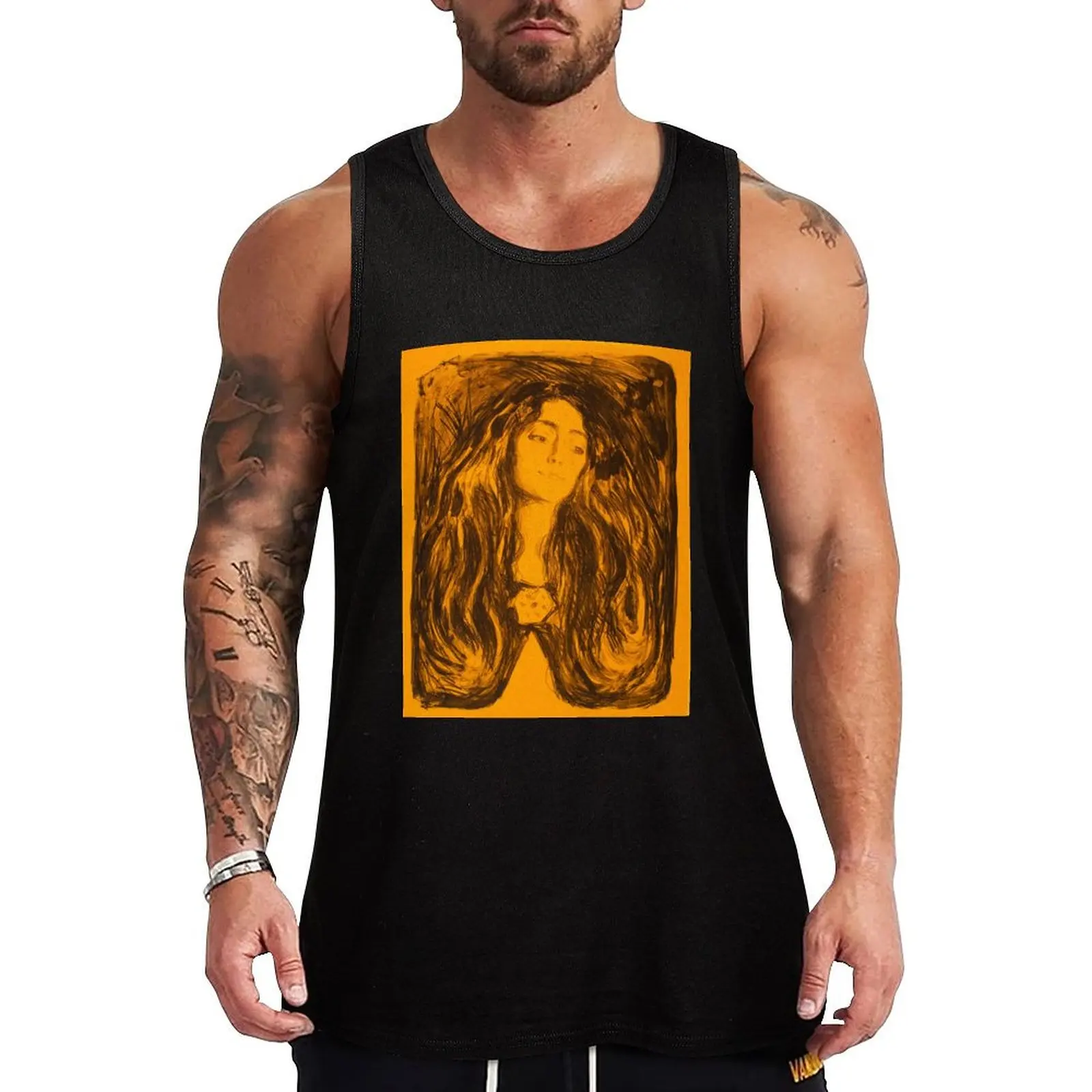 

EDVARD MUNCH - Madonna Tank Top sleeveless jackets gym for men
