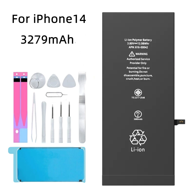 New 100% Phone Battery For iphone 5 5s SE 6 6s 7 8 Mobile Phone Battery With Machine Tools Kit Mobile Batteries 0 Cycle