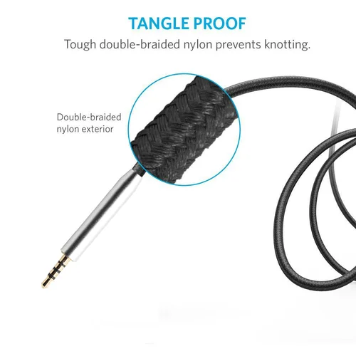 Imagen 2 del producto Cables de audio para Bose QuietComfort 35 QC25 QC35 QC45 NC700 OE2 OE2i Cable de repuesto para auriculares con micrófono remoto