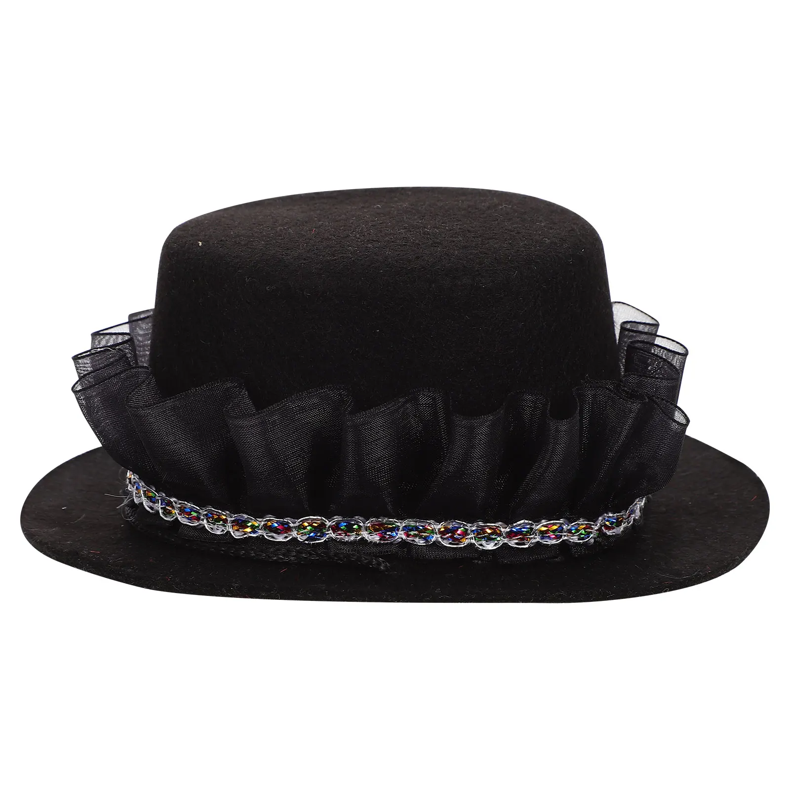 Portable Dog Cat Hat Bowler Pet Accessory Adjustable Decorative Small Puppy Kitten Wear Resistant Long Use Parties Carnival