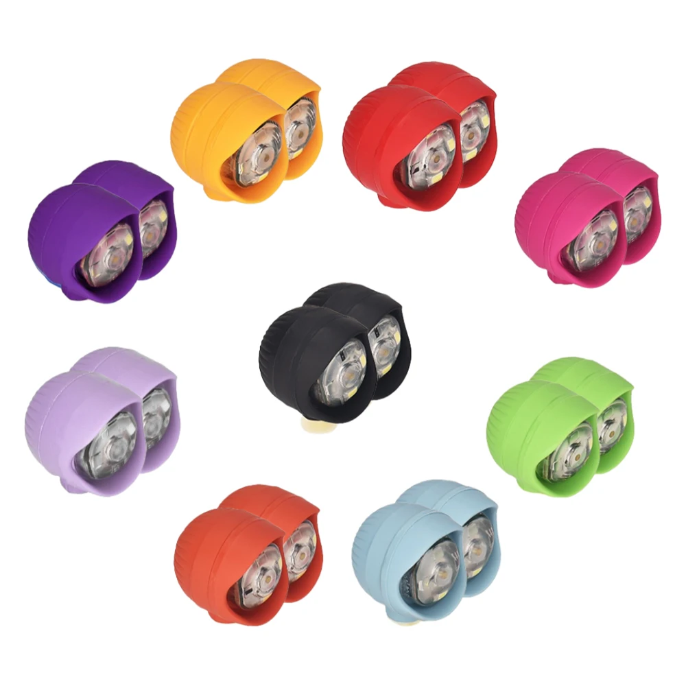 

8pcs/set PVC LED Shoe Lights Charms Accessories for Night Rides, Walks,LED Light Shoes Charms, 3 Lighting Modes ﻿