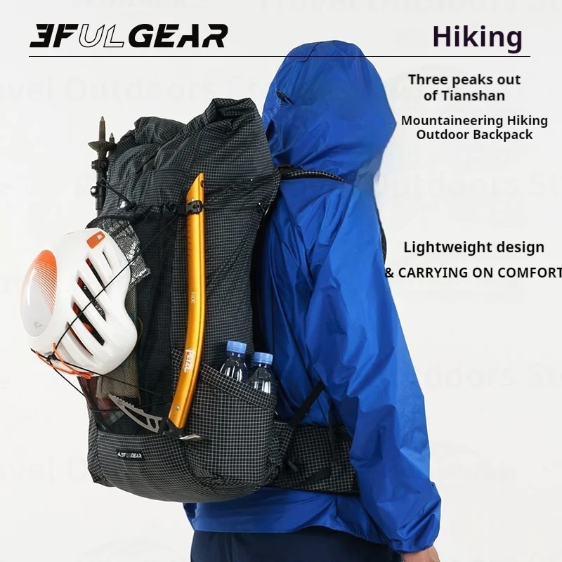 3F UL GEAR уличный нейлоновый рюкзак Hercules 35 + 10л сверхлегкая водонепроницаемая регулируемая сумка для кемпинга большой вместимости для альпинизма 3F UL GEAR уличный нейлоновый рюкзак Hercules 35 + 10л сверхлегкая водонепроницаемая регулируемая сумка для кемпинга большой вместимости для альпинизма