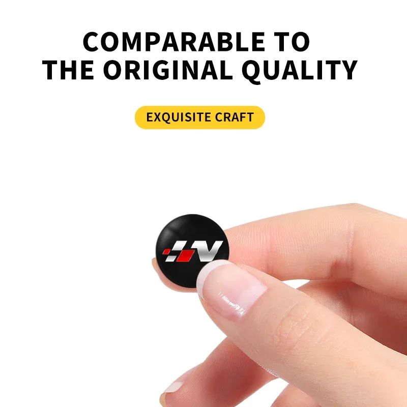 14MM Car Remote Key Sticker Aluminum Emblem Decoration Decal For Volkswagen VW Caddy CC Touareg Tiguan Touran T-ROC Accessories