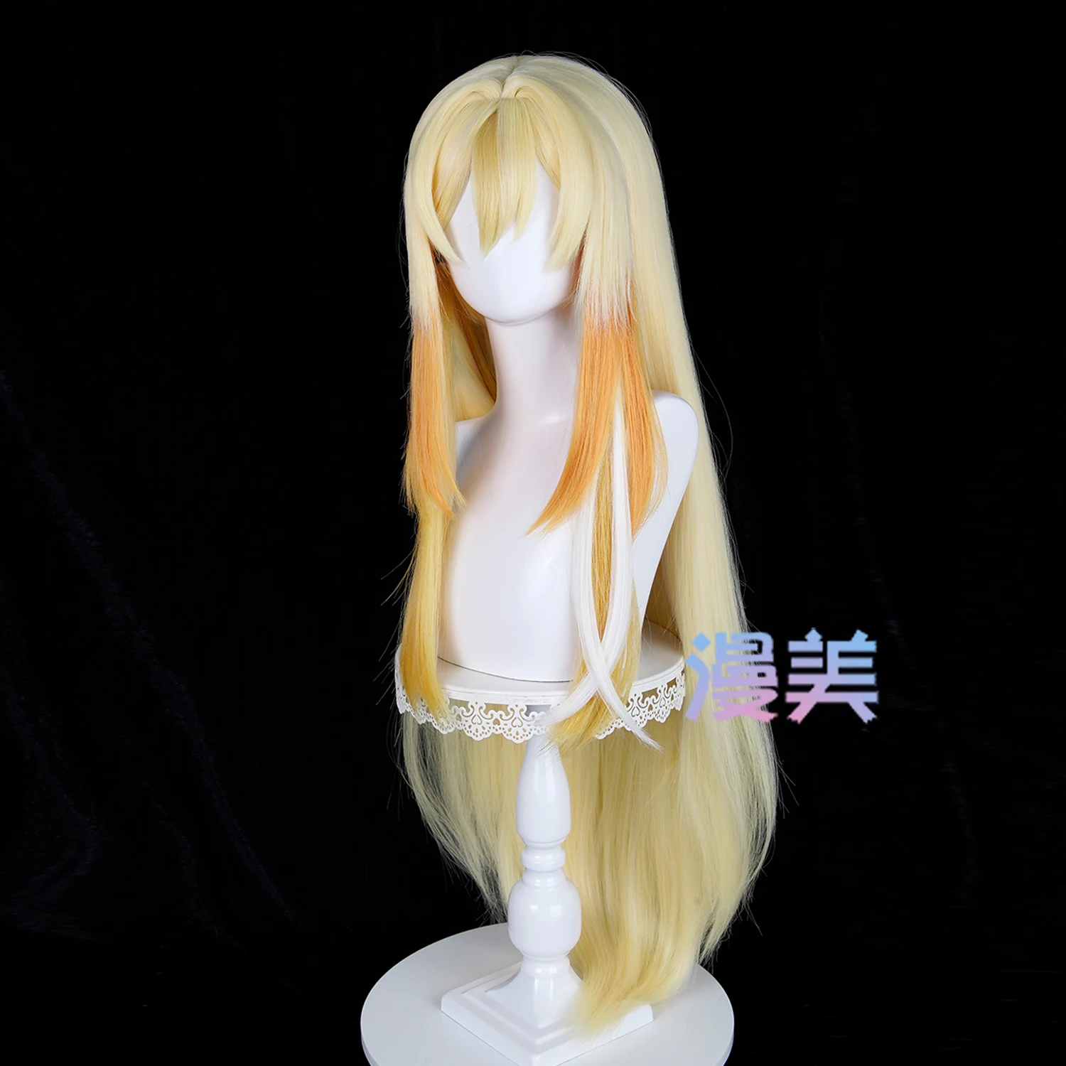 Game Genshin Impact Rhinedottir Cosplay Wig Rhinedottir Long Light Golden Cosplay Hair For Comicon Party Adult Women Men