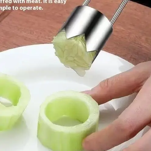 1pc Edelstahl Obst Gemüse Corer Pfeffer Samen Entferner Küche Gadget Für Apfel Birne Tomaten Pfeffer