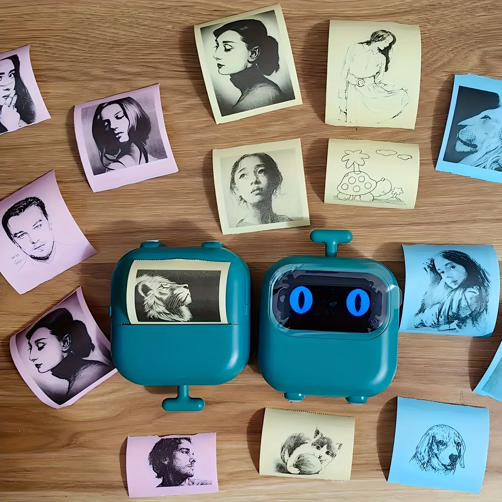 5-Color 57mm Thermal Photo Paper Fit Mini Printers/Instant Cameras, High-Quality Wireless Prints, Durable, Easy to Use