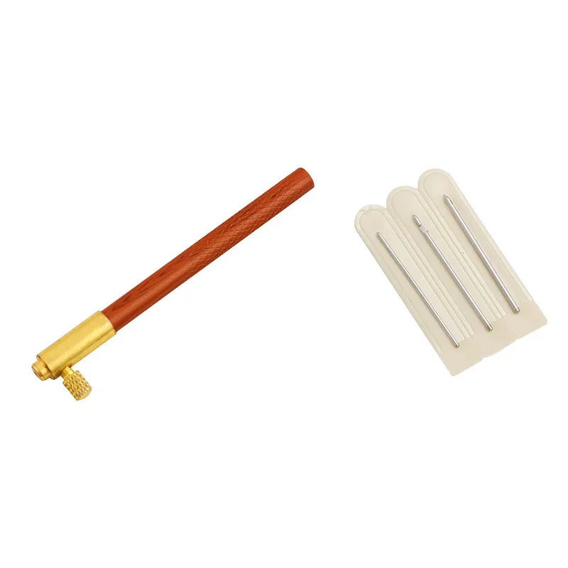 3 in 1 Metal Handle French Crochet Embroidery Tambour Beading Hoop Hook with 3 Needles DIY Weave Craft Knitting Sewing Tool Set